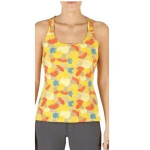 The North Face Yellow Floral Gentle Stretch Tank Top - S